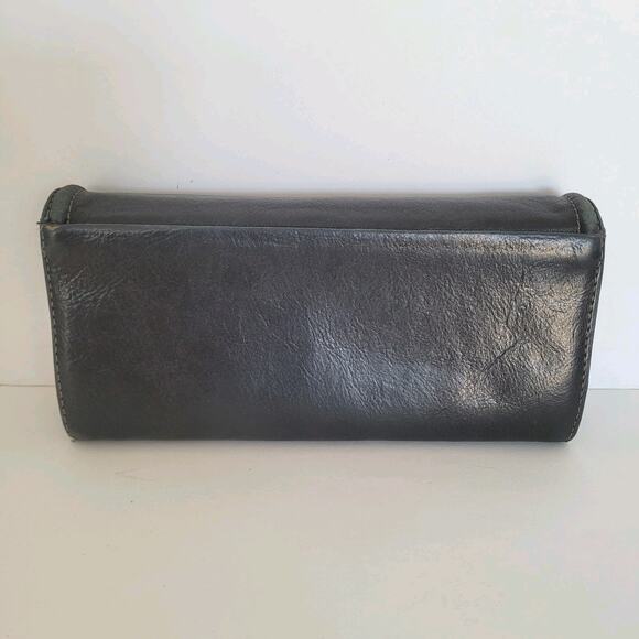 Paul Smith Envelplope Cow Leather Wallet Black Boho Designer Large Classic - Picture 2 of 16
